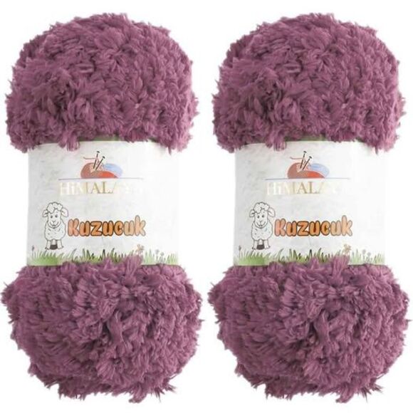 6 skeins Himalaya Kuzucuk Super Bulky Faux Fur Yarn 100% Polyester - Picture 1 of 5